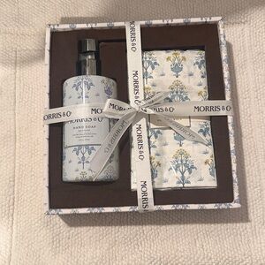 MORRIS & CO Hand Soap & Guest Towels Luxury Set NEW